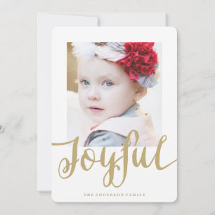 Joyful   Holiday Photo Card