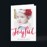 Joyful | Holiday Photo Greeting Card<br><div class="desc">Photographs provided courtesy of ©Melissa Stallings Photography</div>