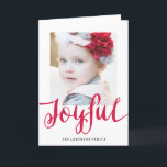 Joyful | Holiday Photo Greeting Card<br><div class="desc">Photographs provided courtesy of ©Melissa Stallings Photography</div>