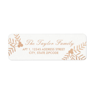 Joyful Holiday Return Address Label