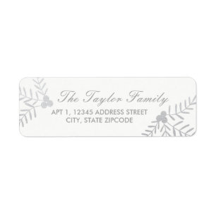 Joyful Holiday Return Address Label