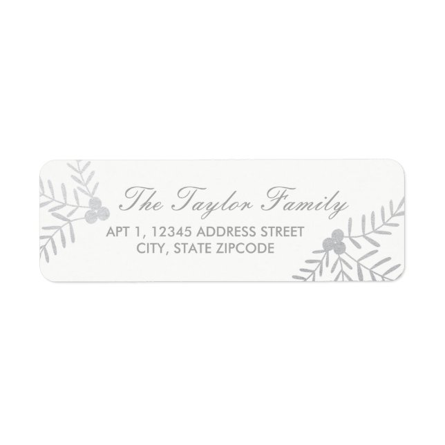 Joyful Holiday Return Address Label (Front)