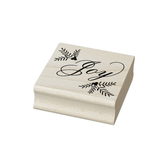 Joyful Holiday Rubber Stamp (Stamp)