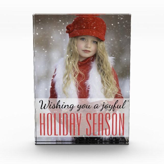 Joyful Holiday Season Photo Block- Holidayzfordayz Block (Front)