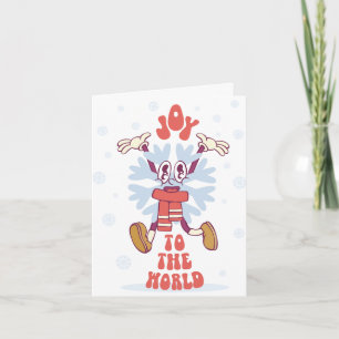 Joyful Holiday Snowflake Character Card