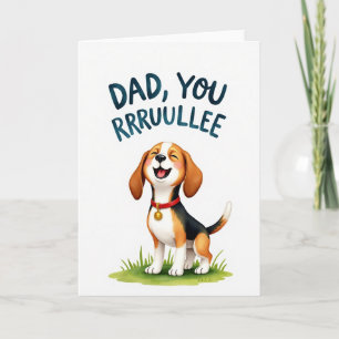 Joyful Hound Fathers Day Card