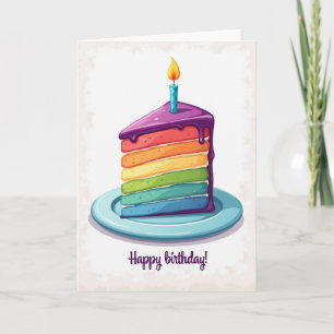 Joyful Illustration Birthday Card