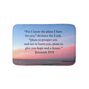 JOYFUL JEREMIAH 29:11 SUNRISE BATH MAT