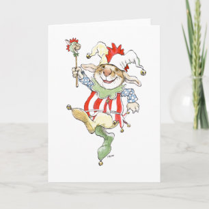 Joyful Jester Rabbit Card