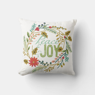 Joyful Joy Christmas Holiday Pillow