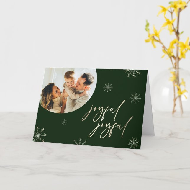 Joyful Joyful, 5" x 7" Folded Greeting Card (Yellow Flower)