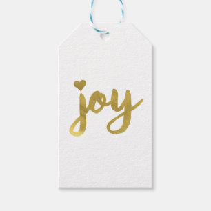 Joyful Joyful I've Got Joy Full of Joy Gold Art Gift Tags