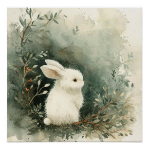 Joyful Jumpers: A Bit of Whimsy Bunny Poster