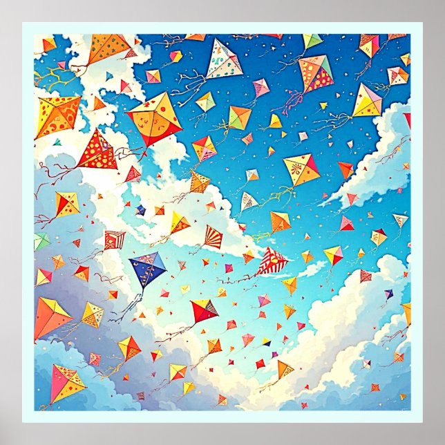 Joyful Kites Soaring High Poster (Front)