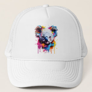 Joyful Koala Splash Trucker Hat