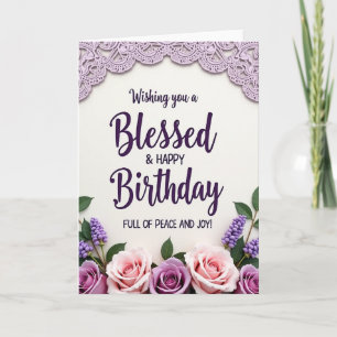 Joyful Lace Birthday Card