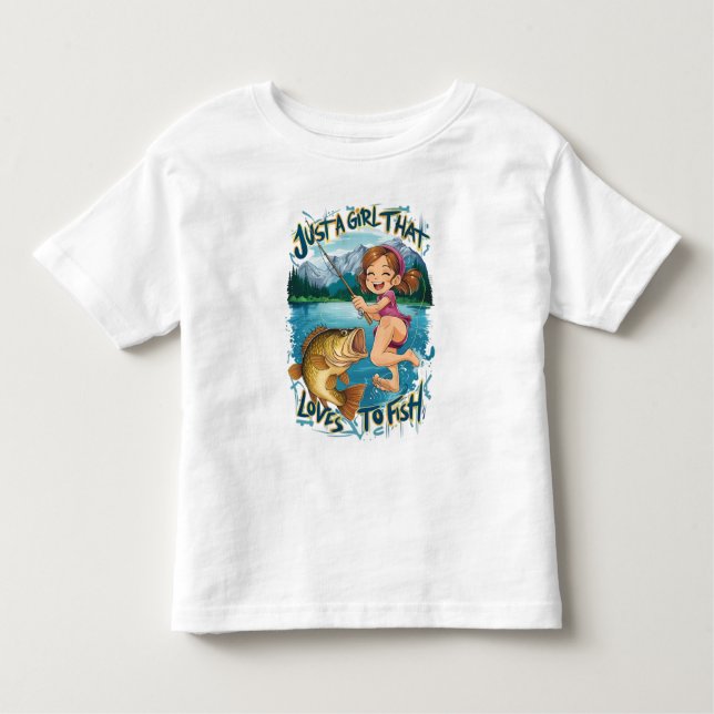 Joyful Leap With Finned Friend Toddler T-Shirt (Front)