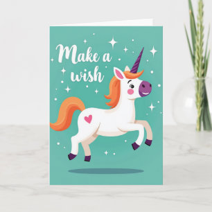Joyful Leaping Equine Birthday Card