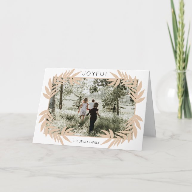 Joyful Leaves Greeting Cards (Front)