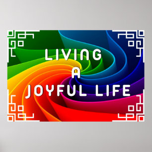 "Joyful Life" Positive Wall art Poster