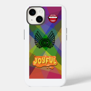 Joyful Lips & Wings Artistic iPhone 14 Case