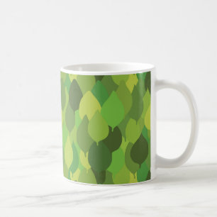 Joyful Lush Leaves - seamless surface pattern.    Coffee Mug
