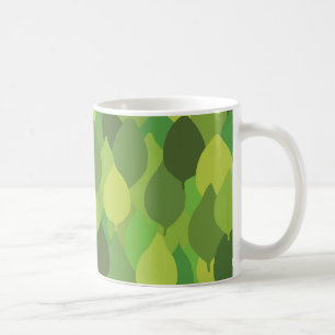 Joyful Lush Leaves - seamless surface pattern.     Coffee Mug