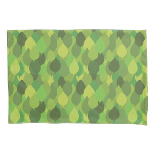 Joyful Lush Leaves - seamless surface pattern. Pillowcase