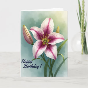Joyful Magenta Flower Card