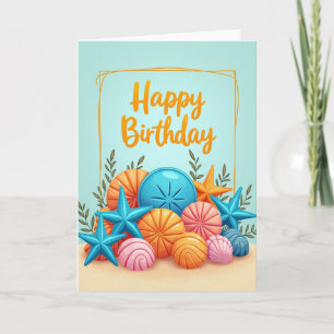 Joyful Marine Art Birthday Card