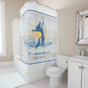 Joyful Mermaid Shower Curtain