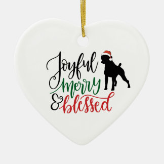 Joyful Merry and Blessed Ornament