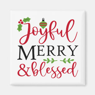 Joyful Merry & Blessed Magnet