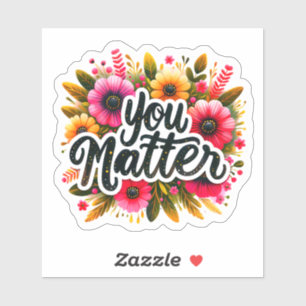 Joyful Message With Colourful Florals
