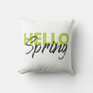 Joyful, modern, fun, vibrant design Hello Spring Cushion