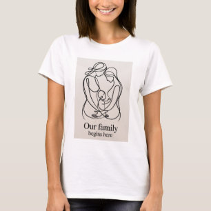 Joyful moment of two mums expecting a baby  T-Shirt
