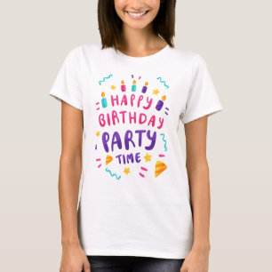 Joyful Moments, Colourful Confetti: Happy Birthday T-Shirt