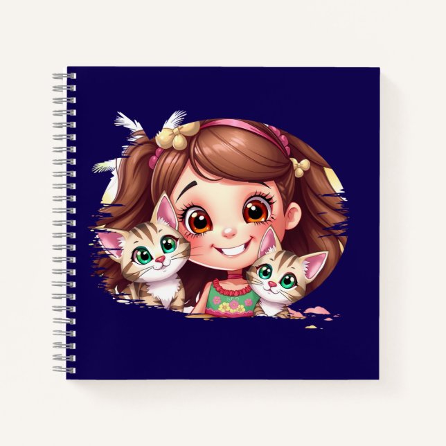 Joyful Moments with My Kitties Notebook (Front)