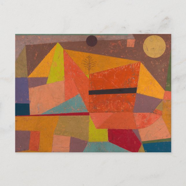 Joyful Mountain Landscape by Paul Klee Postcard (Front)