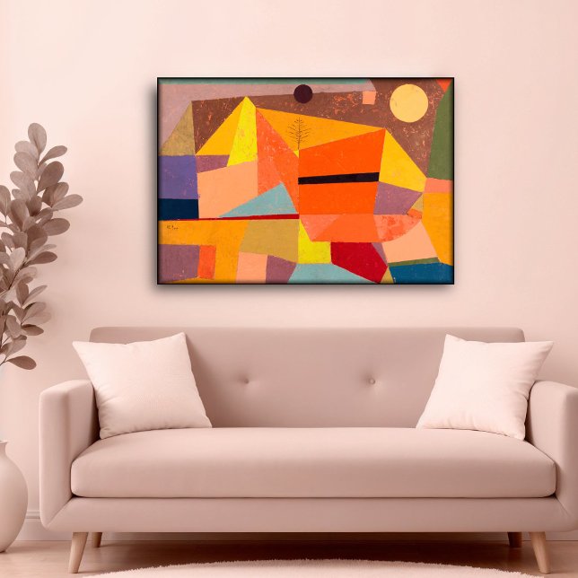 Joyful Mountain Landscape, Paul Klee Abstract Art Poster (Creator Uploaded)