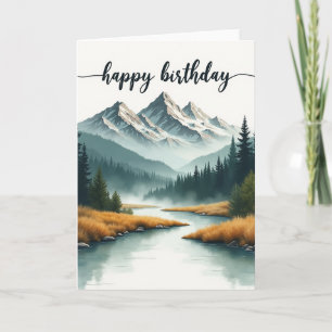 Joyful Mountainscape Card
