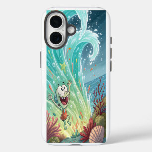 Joyful Neon Surge. iPhone 16 Case
