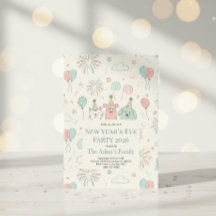 Joyful New Year’s Eve Party 2026 Invitation