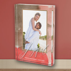 JOYFUL Newlywed Couple  Photo Block