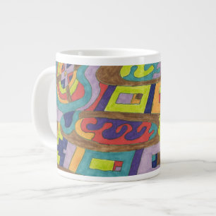 "Joyful Noise" Abstract Art Large Coffee Mug