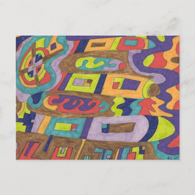 Joyful Noise, abstract Postcard (Front)
