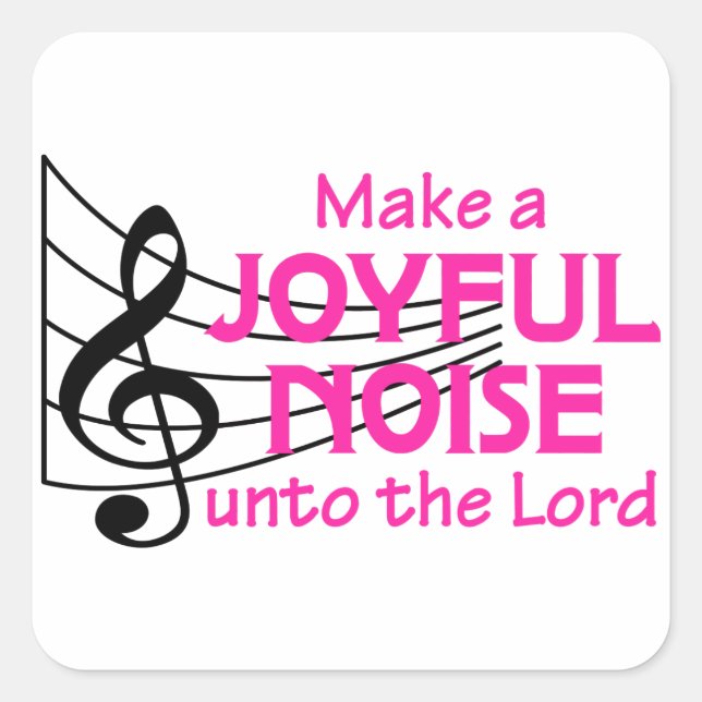 Joyful Noise Square Sticker (Front)