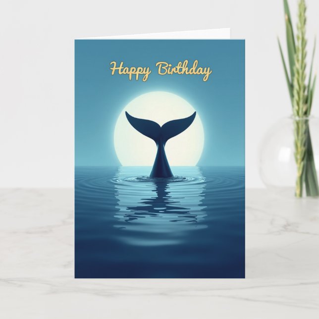 Joyful Ocean Tail Card (Front)