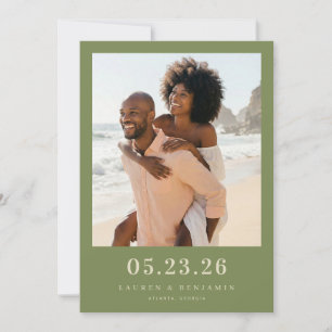 Joyful Olive Beach Photo Save The Date
