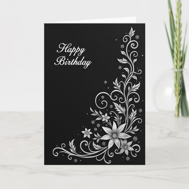 Joyful Ornate Birthday Card (Front)